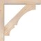 Ekena Millwork Balboa Block Smooth Bracket w/ Offset Brace, Douglas Fir, 5 1/2"W x 36"D x 36"H BKT0604X36X36BOA05SDF - alternate 2